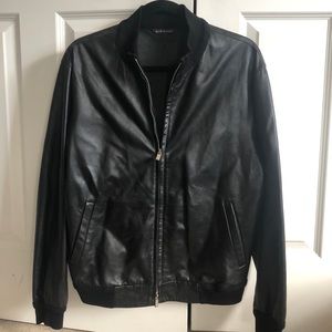 Bally Leather Bomber Jacket